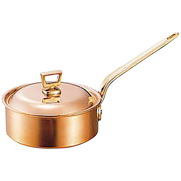和田助製作所 銅両手鍋 深型 蓋付 18cm - 調理器具のSHOKUBI