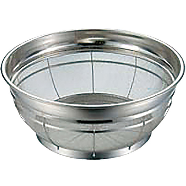 本間冬治工業 弁慶 18-8 ステンレス F型ザル荒目 33cm - 調理器具のSHOKUBI