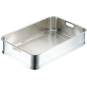 IKD 18-8 ステンレス 給食バット 運搬型 - 調理器具のSHOKUBI