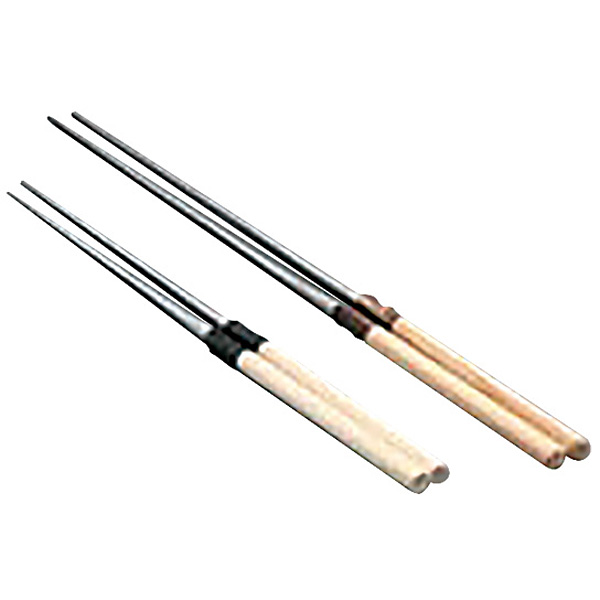 ステンレス　マナ箸(盛箸)　300mm 白木柄盛箸(水牛桂柄付) ステンレス マナ箸(盛箸) 300mm 白木柄盛箸(水牛桂柄付)