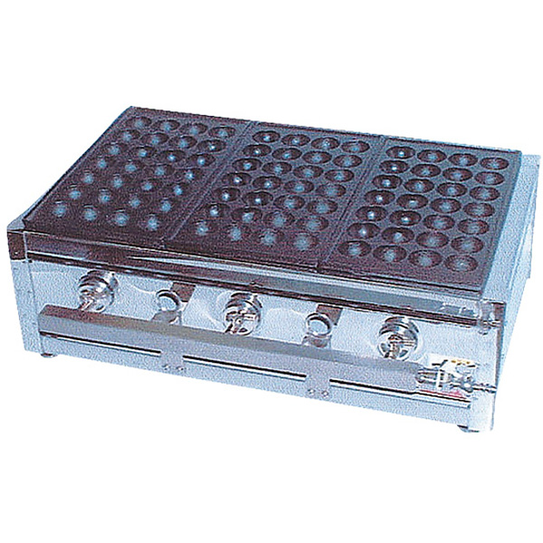 カンダ たこ焼ガス台関西型 28穴 ET-28型 5枚掛12・13A - 調理器具の