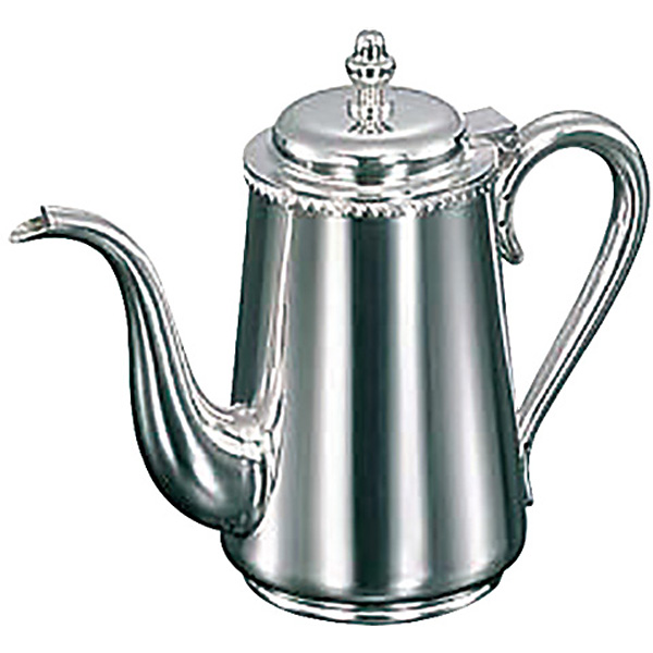 三宝産業 YUKIWA UK 18-8 ステンレス B渕コーヒーポット 5人用 - 調理