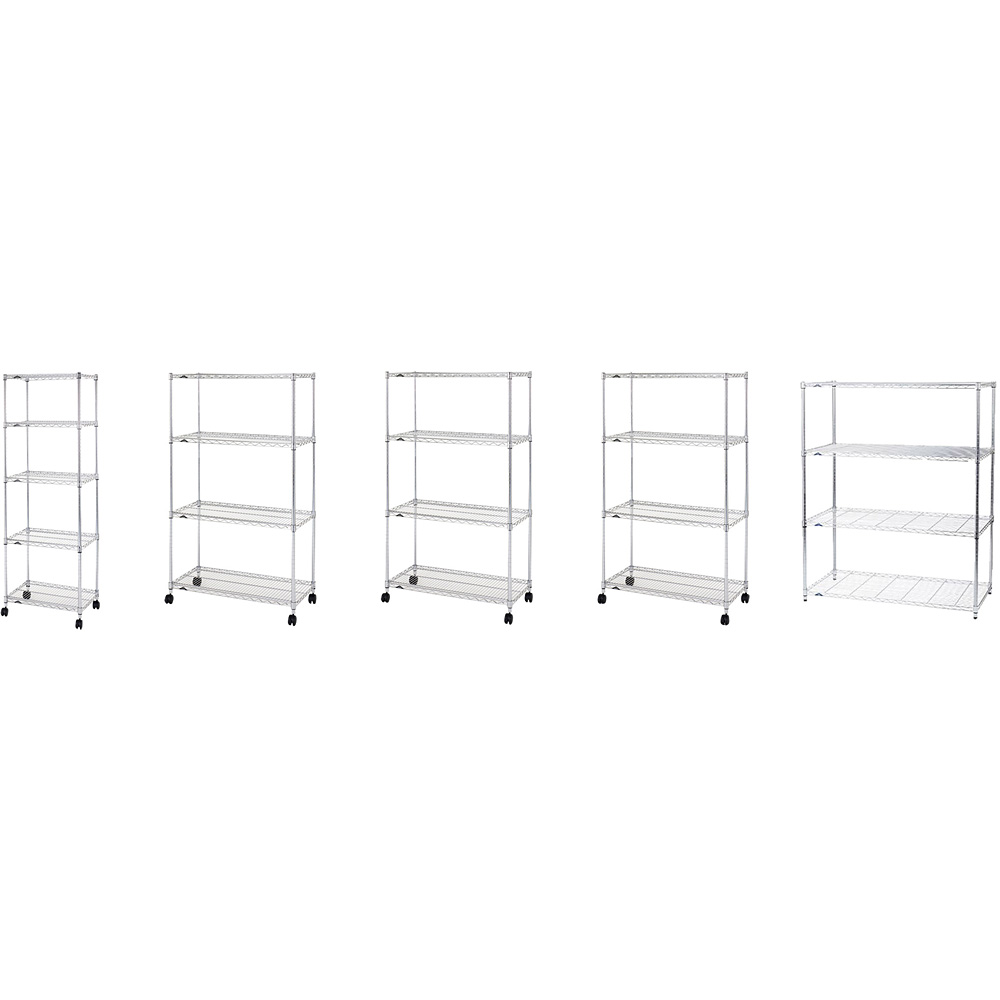 ドウシシャ ルミナス ホームラック 奥行46cmタイプ 3段60WNLH60513 3段/610×H525 調理器具のSHOKUBI