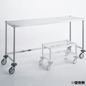 �L���j�I�� ���[�N�e�[�u�� �⋭�� �X�e�����X SUS430 +�X�`�[���d�l WT4A-618 ���s610�~�Ԍ�1,820mm