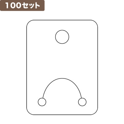 ���C�� �l�b�N���X�n���K�[�䎆 <����> �~100�Z�b�g No.9895 No.9