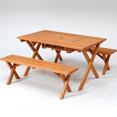 ����BBQ�e�[�u��&�x���`�Z�b�g �R�����X�y�[�X�t SD09-1032BR