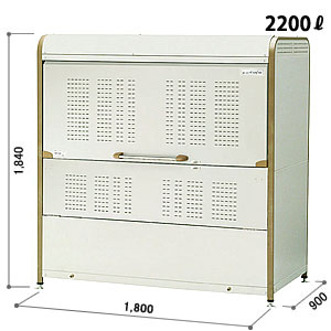 ���h�R�E �S�~���W�� �_�X�g�s�b�g M�^�C�v DPMA-2200 1800�~900mm