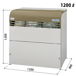 ���h�R�E �S�~���W�� �_�X�g�s�b�g O�^�C�v DPO-1200 1220�~860mm