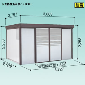 ���h�R�E �S�~���W�� �_�X�g�s�b�g F�^�C�v [�ϐ�^] DPFS-3725 3727�~2529mm