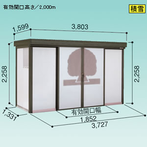 ���h�R�E �S�~���W�� �_�X�g�s�b�g FW�^�C�v [�ϐ�^] DPFWS-3713 3727�~1331mm