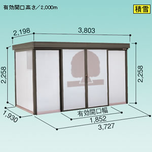 ���h�R�E �S�~���W�� �_�X�g�s�b�g FW�^�C�v [�ϐ�^] DPFWS-3719 3727�~1930mm