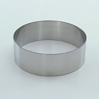 18-8 ステンレス 丸型セルクル アルゴン溶接 浅型 φ12cm 高さ40mm