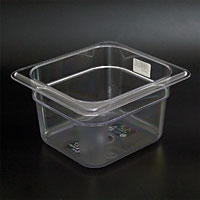 キャンブロ フードパン クリアー 1/4サイズ 46CW 深さ150mm - 調理器具