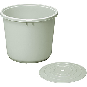 大場紀穂子　蓋付き器 新輝合成 トンボ つけもの容器 本体 押蓋付 グレー 40型 - 調理器具の