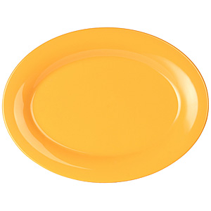 Thunder Group メラミン食器 オーバルプレート 24cm CR209GR グリーン