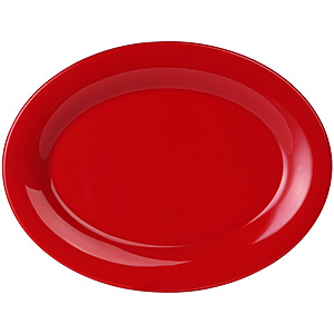 Thunder Group メラミン食器 リムプレート 16.5cm CR106PR レッド