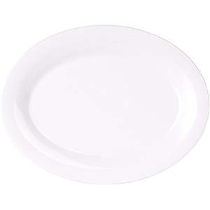 Thunder Group メラミン食器 リムプレート 27cm CR110W ホワイト