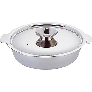 寄せ鍋 白仕上 アルミ 24cm