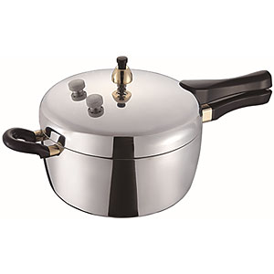 アルミ 圧力鍋 片手 PC-28A 2.8リットル - 調理器具のSHOKUBI