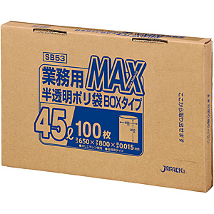 �Ɩ��p�|����MAX BOX�^�C�v ������ 100���� SB53 45���b�g��