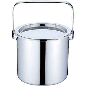 SW 18-8ステンレス つる付 アイスペール 蓋付 1.7Ｌ（km） SW 18-8 つる付アイスペール 蓋付 6L（168042）07-0502-0102 キッチン