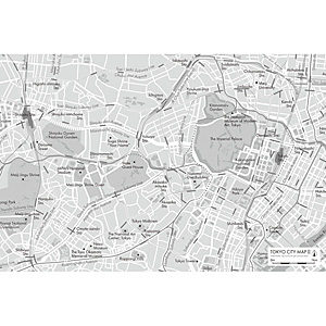 �e�[�u���}�b�g TOKYO MAP2 100���� Akasaka