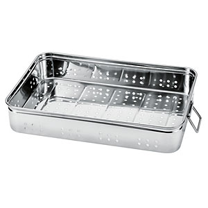 アルマイト 手付パンチング キングボックス(番重)中 60mm アルマイト 手付 キングボックス(番重)大 110mm アズワン アルマイト