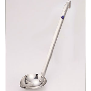 三宝産業 YUKIWA UK 18-8 ステンレス カラーマーカー付横口レードル