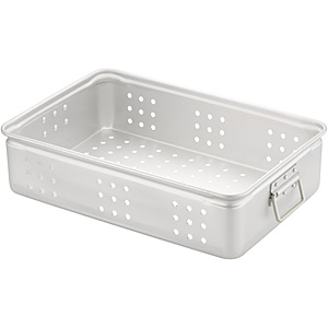 アカオアルミ 番重 JUST BOX 小80 本体4個+蓋1枚セット アカオアルミ