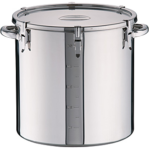 遠藤商事 SA モリブデン パッキン寸胴鍋 手付 目盛付 36cm - 調理器具