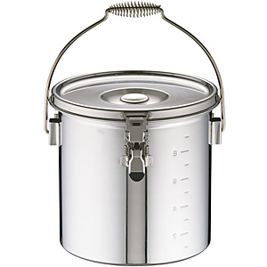 給食缶21センチ 本間製作所 KO 19-0 ステンレス 電磁調理器対応 スタッキング 給食缶 7