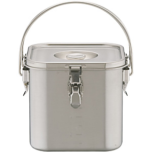 本間製作所 KO 19-0 ステンレス 角型 給食缶 9.4リットル 22cm - 調理