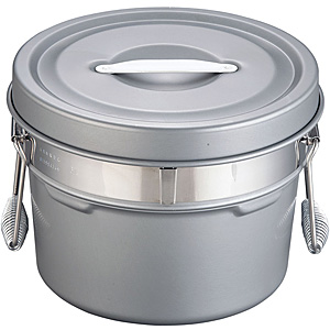 オオイ金属 アルマイト 段付二重食缶 245-R 6リットル - 調理器具のSHOKUBI