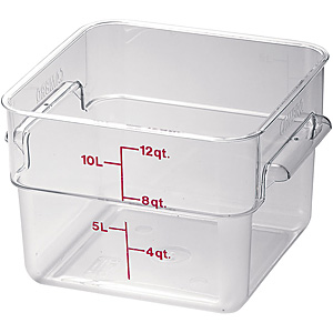 キャンブロ フードコンテナー 角型 クリアー 8SFSCW 7.6リットル