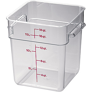 キャンブロ フードコンテナー 角型 クリアー 22SFSCW 20.8リットル