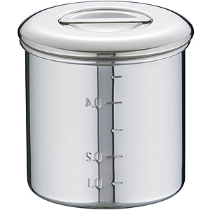 ステンレス製キッチンポット6個セット 本間製作所 KOINU 18-8 ステンレス キッチンポット 内蓋式 7cm - 調理