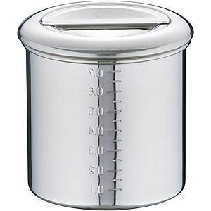 本間製作所 KOINU 18-8 ステンレス キッチンポット 内蓋式 7cm - 調理