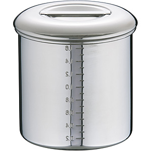 本間製作所 KOINU 18-8 ステンレス キッチンポット 内蓋式 7cm - 調理