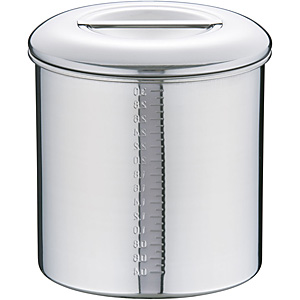 本間製作所 KOINU 18-8 ステンレス キッチンポット 内蓋式 9cm - 調理