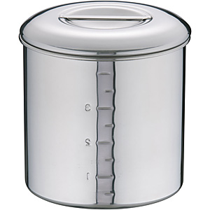 本間製作所 KOINU 18-8 ステンレス キッチンポット 内蓋式 7cm - 調理