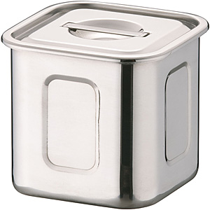 �O��Y�� YUKIWA UK 18-8 �X�e�����X HACCP �p�L�b�`���|�b�g �[�^ 9cm