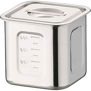 �O��Y�� YUKIWA UK 18-8 �X�e�����X HACCP �p�L�b�`���|�b�g �[�^ 10.5cm