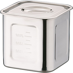 �O��Y�� YUKIWA UK 18-8 �X�e�����X HACCP �p�L�b�`���|�b�g �[�^ 15cm