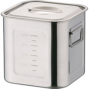 �O��Y�� YUKIWA UK 18-8 �X�e�����X HACCP �p�L�b�`���|�b�g �[�^ ��t19.5cm