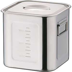 �O��Y�� YUKIWA UK 18-8 �X�e�����X HACCP �p�L�b�`���|�b�g �[�^ ��t21cm