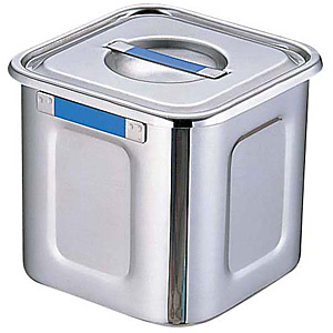 �O��Y�� YUKIWA UK 18-8 �X�e�����X �J���[�v���[�g�t �p�L�b�`���|�b�g �u���[ 12cm