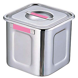 �O��Y�� YUKIWA UK 18-8 �X�e�����X �J���[�v���[�g�t �p�L�b�`���|�b�g �s���N 18cm