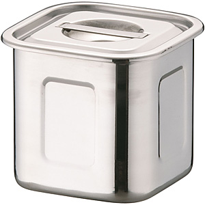 三宝産業 YUKIWA UK 18-8 ステンレス HACCP 角キッチンポット 深型