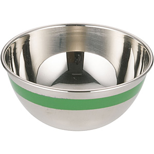 コニスボール　G7138 遠藤商事 TKG 18-8 ステンレス カラーライン ボール グリーン 13cm