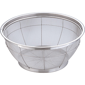 遠藤商事 TKG ステンレス NEWマンモス ざる 浅型 22.5cm - 調理器具の